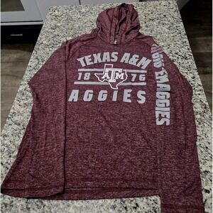 Texas A&M Gig Em Aggies  Medium Unisex Adidas  Lightweight Hoodie Football